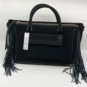 *SOLD*Summer & Rose NWT Black Fringe Purse Handbag